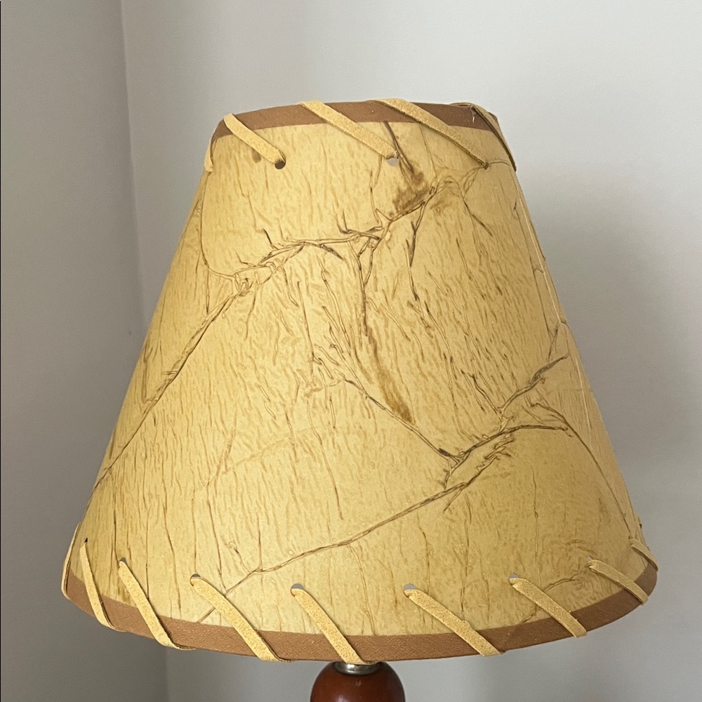 Wayfair New in box  Tan and Brown Rustic Lampshade